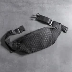 sac banane chic à motif rhombique