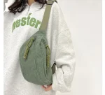 pochette pratique en velours côtelé pour femme
