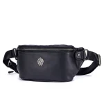 pochette banane pour homme en cuir véritable