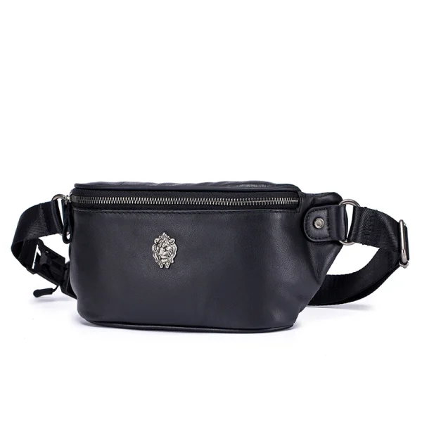 pochette banane pour homme en cuir véritable