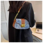 sac à bandoulière en jean pour femme