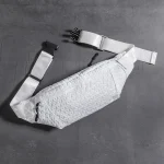 pochette banane motif rhombique