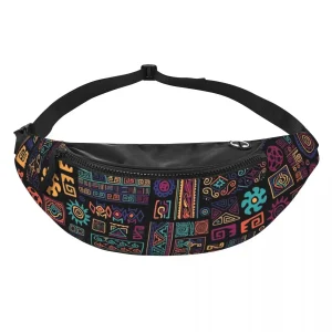 pochette banane pour homme DAIGUO imprimé ethnique africain