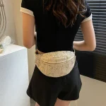 pochette banane TIESSLY en paille