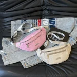 pochette banane motif pour femme