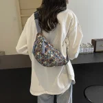 sac à dos banane en velours côtelé