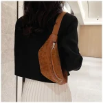 sac banane en velours côtelé pour femme