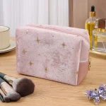 pochette pour maquillage en velours doux