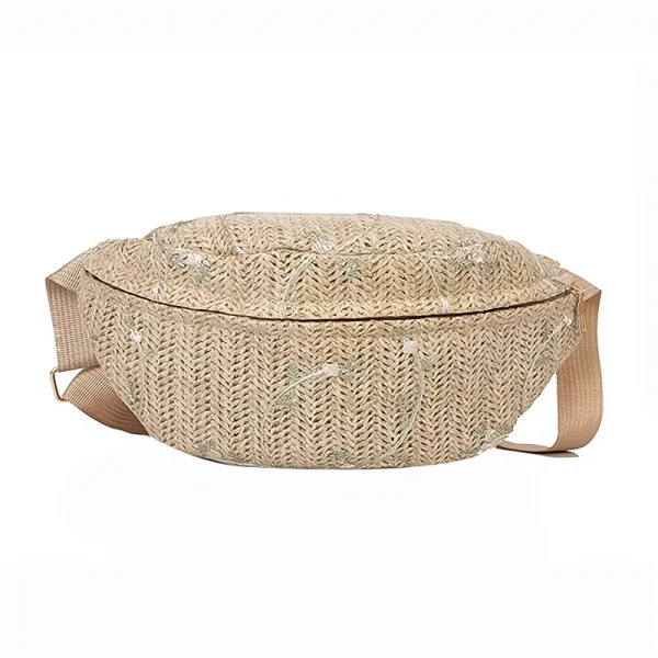 sac banane en paille pour femme