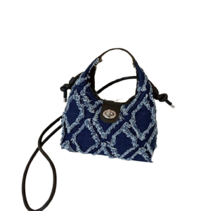 pochette femme en jean SWEN à bandoulière matelassé